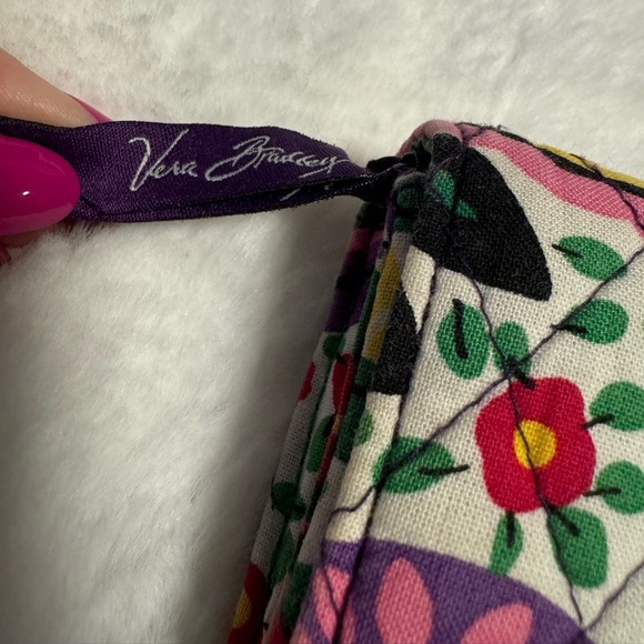 Vera Bradley Mod Flowers Quilted Accordion Wallet Colorful Large Pretty Floral - Picture 2 of 12